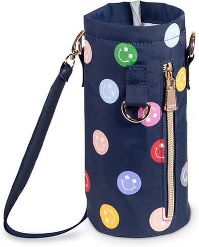 Kate Spade New York زجاجة مياه كبيرة معزولة من الفولاذ المقاوم للصدأ مع حامل ، زجاجة مياه معدنية 33 أونصة ، حبال ، تومول سفر مزدوج مع غطاء ، سبيد سمايلي in Saudi Arabia