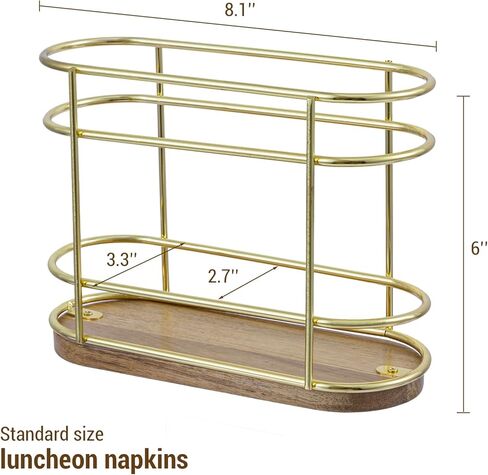 MyGift Realistic Industrial Pipe Black Metal Upright Napkin Holder with Burnt Wood Base, Dining Table Napkin Holder Dispenser in Kuwait