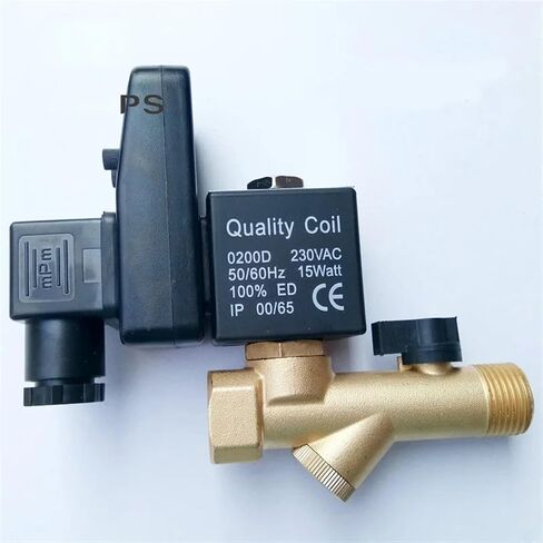 1/2 Inch Brass Electric Drain Valve for Water 220V 110V 24V 16bar(110VAC,Opt-B) in Saudi Arabia