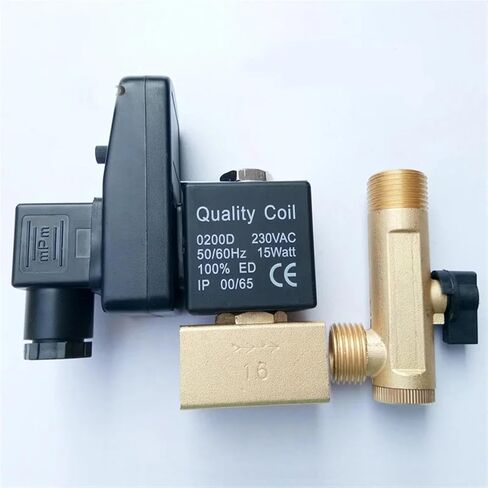 1/2 Inch Brass Electric Drain Valve for Water 220V 110V 24V 16bar(110VAC,Opt-B) in Saudi Arabia