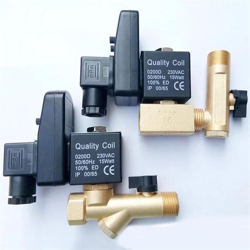1/2 Inch Brass Electric Drain Valve for Water 220V 110V 24V 16bar(110VAC,Opt-B) in Saudi Arabia