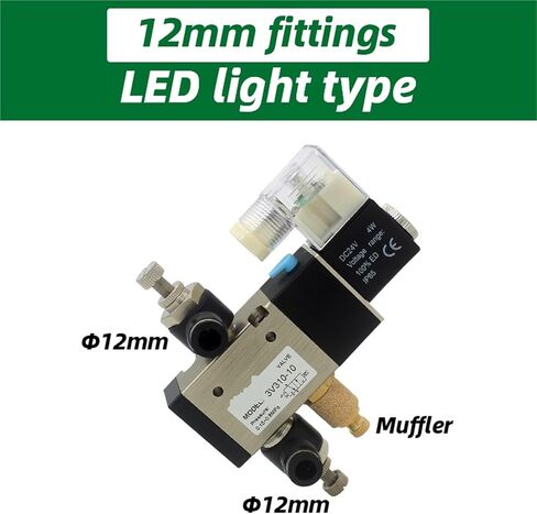 3V310-10 AC220V DC 12V 24V AC110V Solenoid valve Electromagnetic reversing valve for pneumatic components(Grass green) in Saudi Arabia
