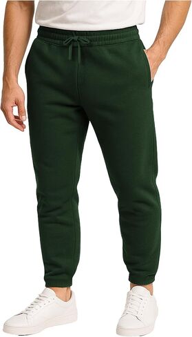 AMERICAN HEAVEN Men's Fleece Jogger | 3 Pocket All Season Athletic Workout Sweat Pants in Kuwait