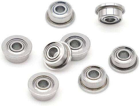 MF83ZZ 3x8x3mm Miniature Flanged MF83 Z ZZ Ball Bearings 10Pcs in Saudi Arabia