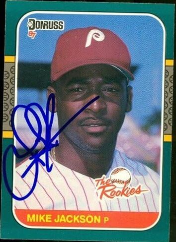 Warehouse 45516 Mike Jackson Cardball Card Philadelphia Phillies 1987 Donruss No .36 in Saudi Arabia