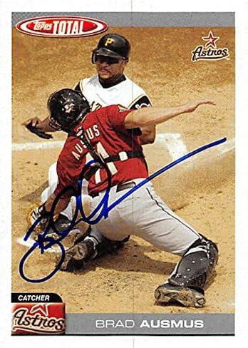 178974 Houston Astros Ft 2004 Topps No. 663 Brad Ausmus Autographed Baseball Card in Saudi Arabia