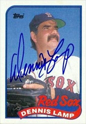 مستودع توقيعه 37441 Dennis Lamp Card Baseball Card Boston Red Sox 1989 Topps No. 188 in Saudi Arabia