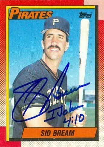 Autograph Warehouse 46467 Sid Bream Autographed Baseball Card Pittsburgh Pirates 1990 Topps No .622 in Saudi Arabia