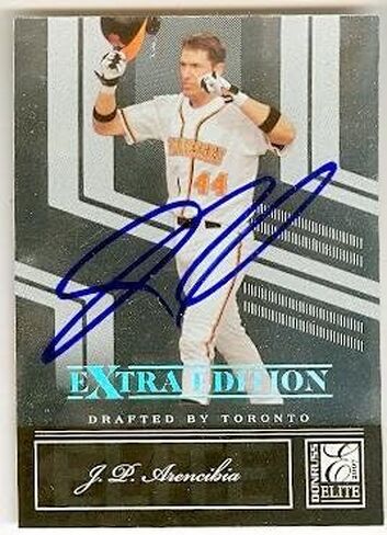 توقيعه 223621 Toronto Blue Jays Tennessee Volunteers 2007 Donruss Elite No. 6 Rookie JP Arencibia Card Baseball Card in Saudi Arabia