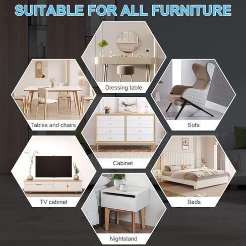 New Upgrade Furniture Sliders, Multi-Surface 3-in-1 Furniture Movers Sliders, Heavy Moving Pads with 8PCS 4.3" Carpet Sliders+4PCS Hard Floor Socks+1 Lifter, Protect Floor and Easily Move Furniture in Kuwait
