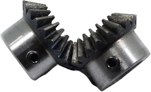 ترس ترس ، 2pcs العتاد المائل 45# الفولاذ الداخلي العتاد 90 درجة بزاوية التروس الصلب ثقب المسمار M5 (فتحة 6 مم) in Kuwait