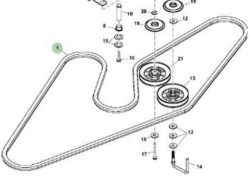 John Deere V-Belt M163620 in Saudi Arabia