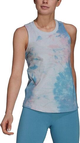 adidas Womens Summer Pack Tank Clear Pink/Hazy Blue Small in Saudi Arabia