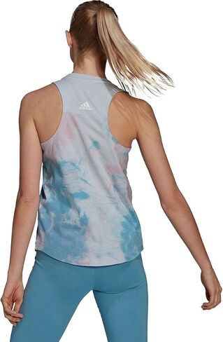 adidas Womens Summer Pack Tank Clear Pink/Hazy Blue Small in Saudi Arabia