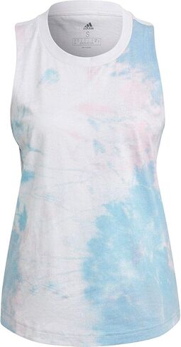 adidas Womens Summer Pack Tank Clear Pink/Hazy Blue Small in Saudi Arabia