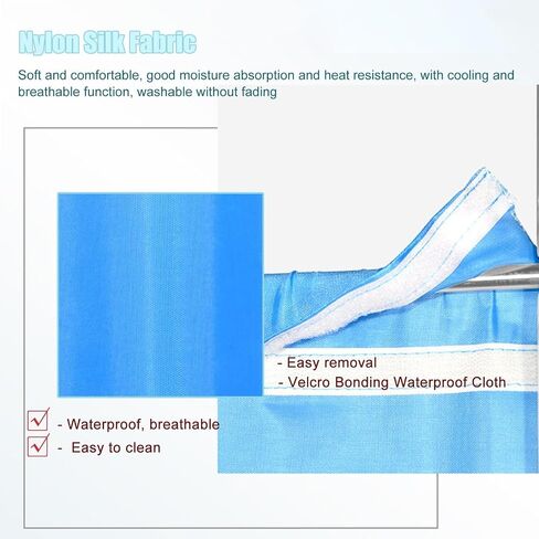 Freestanding Grade Medical Clinic Privacy Screen, Folding Mobile Room Divider with Waterproof Nylon Silk Cloth for Hospital Spa Lab, 3/4/5/6 Panels Bed Partition (Size : 6panel) in Saudi Arabia