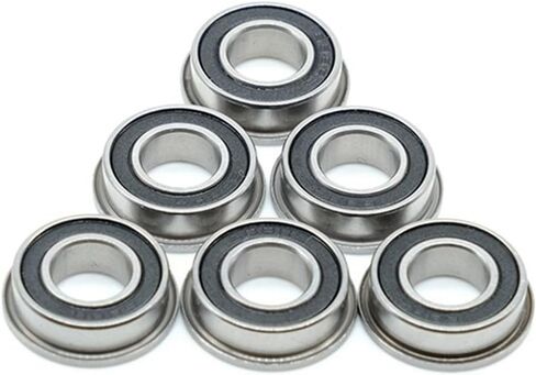 F6003 F6003RS F6003-2RS 20 * 35 * 11mm Flange Ball Bearings F6003-RS Garden Cart Wheel 2Pcs in Saudi Arabia