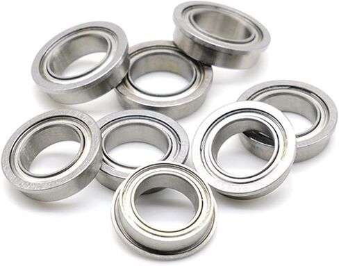 MF128ZZ 8x12x3.5mm Chrome Steel Deep Groove MF128ZZ Flanged Ball Bearing MF128 10Pcs in Saudi Arabia