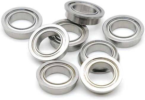 MF128ZZ 8x12x3.5mm Chrome Steel Deep Groove MF128ZZ Flanged Ball Bearing MF128 10Pcs in Saudi Arabia