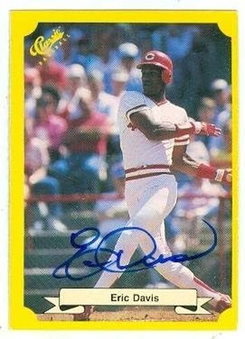 Autograph 223270 Cincinnati Reds 1987 Classic No. 102 Eric Davis Autographed Baseball Card in Saudi Arabia