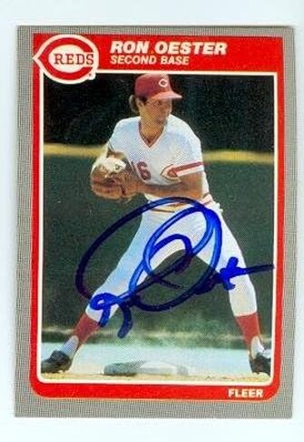 توقيع 119699 Cincinnati Reds 1985 Fleer No. 542 Ron Oester Card Baseball Card in Saudi Arabia
