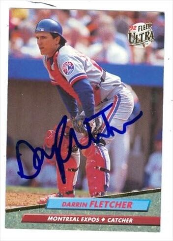 Autograph Warehouse 38438 Darrin Fletcher Autographed Baseball Card Montreal Expos 1992 Fleer Ultra No. 517 in Saudi Arabia