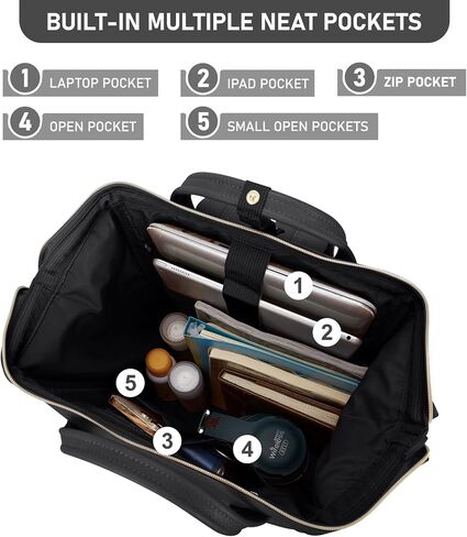 Kah&Kee Leather Backpack for Women and Men 16-inch Laptop Bag | Teacher Professional, Diaper Bag Backpack, Ideal for Work, School, Nurse, College & Travel in Saudi Arabia