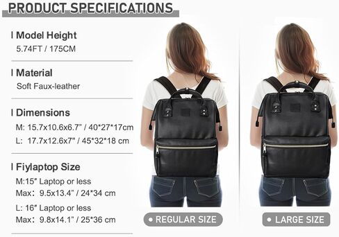 Kah&Kee Leather Backpack for Women and Men 16-inch Laptop Bag | Teacher Professional, Diaper Bag Backpack, Ideal for Work, School, Nurse, College & Travel in Saudi Arabia