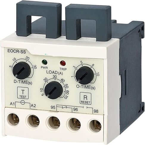 EOCR-SS-110 مرحل الحمل الزائد الإلكترونية حامي محرك الحمل الزائد الحراري الترحيل EOCR-SS (نوع سهل) (UN: 110VAC) 1PCS (0.5-6.5A) in Saudi Arabia