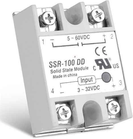 Sinotimer SSR100A 3-32V 12V DC إلى 5-60V DC LOAD SSR-100DD SSR 100DD RELAY DC-DC المرحلة 1PCS in Saudi Arabia