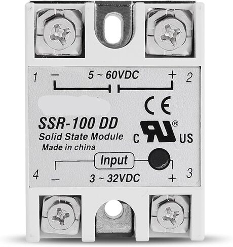 Sinotimer SSR100A 3-32V 12V DC إلى 5-60V DC LOAD SSR-100DD SSR 100DD RELAY DC-DC المرحلة 1PCS in Saudi Arabia