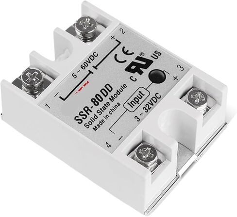 DC-DC 80A 3-32V DC إلى 5-60V DC SSR-80DD MODULE MODULE MODULE DC-DC المرحلة SSR 80DD 1PCS in Saudi Arabia