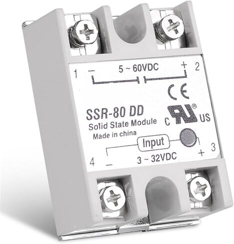 DC-DC 80A 3-32V DC إلى 5-60V DC SSR-80DD MODULE MODULE MODULE DC-DC المرحلة SSR 80DD 1PCS in Saudi Arabia
