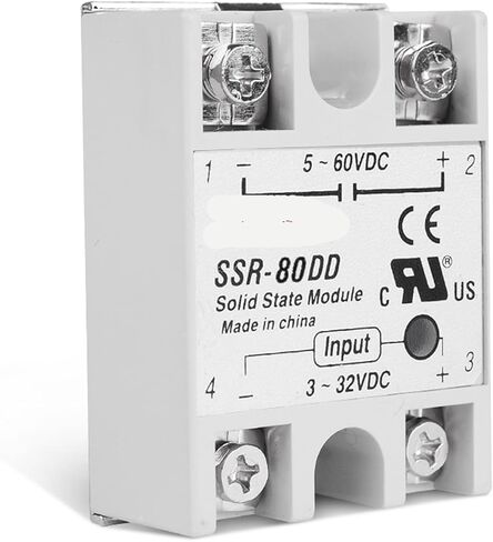 DC-DC 80A 3-32V DC إلى 5-60V DC SSR-80DD MODULE MODULE MODULE DC-DC المرحلة SSR 80DD 1PCS in Saudi Arabia