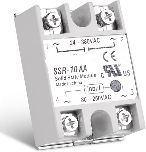 10A 25A 40A 60A AC-AC Single Phase Solid State Relay AC SSR SSR-10AA SSR-25AA SSR-40AA SSR-60AA 80-250VAC 220V to 24-380V AC 1Pcs(SSR-10AA) in Saudi Arabia