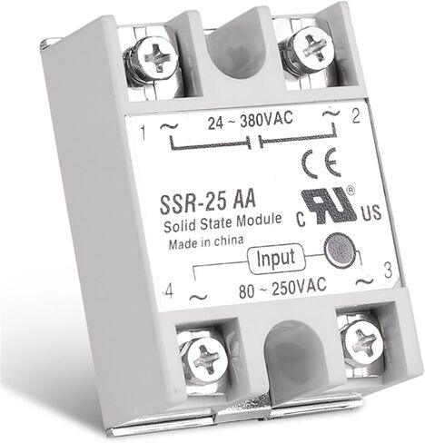 10A 25A 40A 60A AC-AC Single Phase Solid State Relay AC SSR SSR-10AA SSR-25AA SSR-40AA SSR-60AA 80-250VAC 220V to 24-380V AC 1Pcs(SSR-10AA) in Saudi Arabia