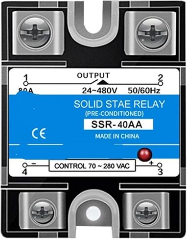 SSR-10AA / 25AA / 40AA Single Phase AC Controlled AC SSR Single Phase Solid State Relay 1Pcs(10AA) in Saudi Arabia