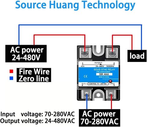 SSR-10AA / 25AA / 40AA Single Phase AC Controlled AC SSR Single Phase Solid State Relay 1Pcs(10AA) in Saudi Arabia