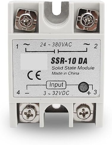 SSR-10DA SSR-25DA SSR-40DA 3-32VDC إدخال 24-380VAC DC إلى AC المرحلة الواحدة مرحلة الصلبة التتابع أبيض القشرة البيضاء (40DA) in Saudi Arabia
