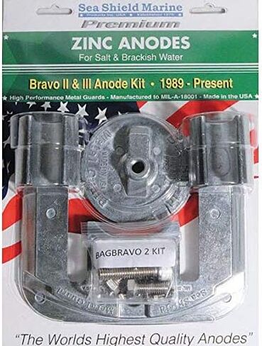 Mercruiser Bravo 2 & 3 anode Kit-Zinc (1989-2003-B3) (1989-Present-B2) in Kuwait