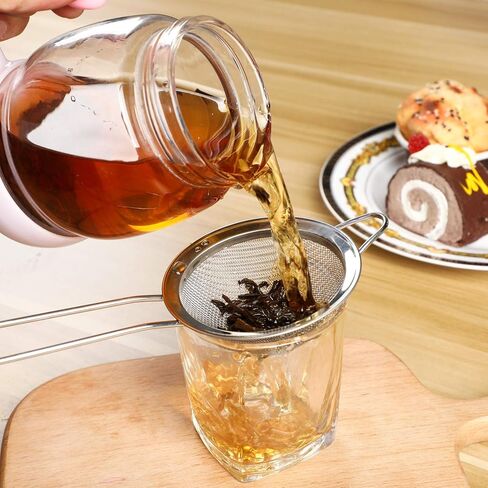 Patelai 3 Pieces Tea Strainers Cocktail Strainer Stainless Steel Fine Mesh Strainer Colander Conical Food Loose Tea Filter Practical Bar Colander Tool in Saudi Arabia