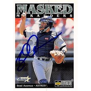 178941 Houston Astros Ft 1998 Upper Deck Masked Marauders No. 188 Brad Ausmus Autographed Baseball Card in Kuwait