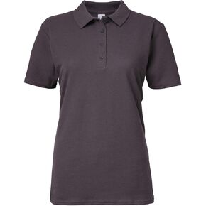 Gildan 64800L Ladies Softstyle Double Pique Polo Shirt - Black - XL in Saudi Arabia