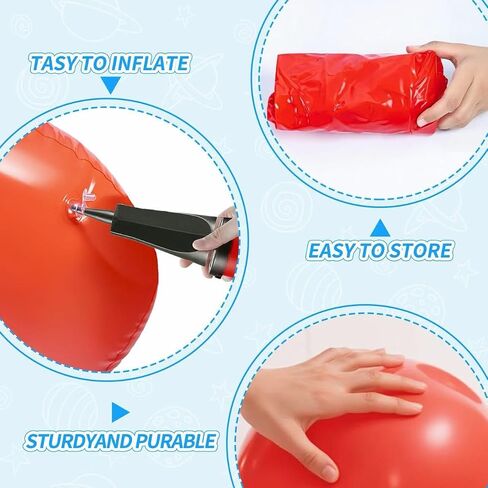 Inflatable Bull Toss Ring Game Set Include 2 Inflatable Bull 12 Rings for Summer Outdoor Beach Pool Cowboy Fiesta Rodeo Party in Saudi Arabia