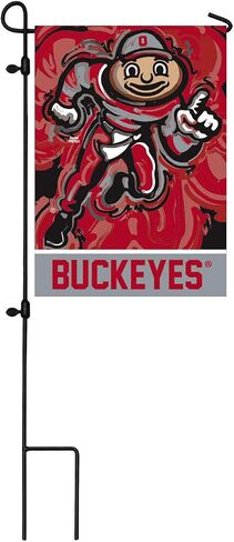 فريق الرياضة الأمريكية NCAA Ohio State Suede Garden Flags in Saudi Arabia