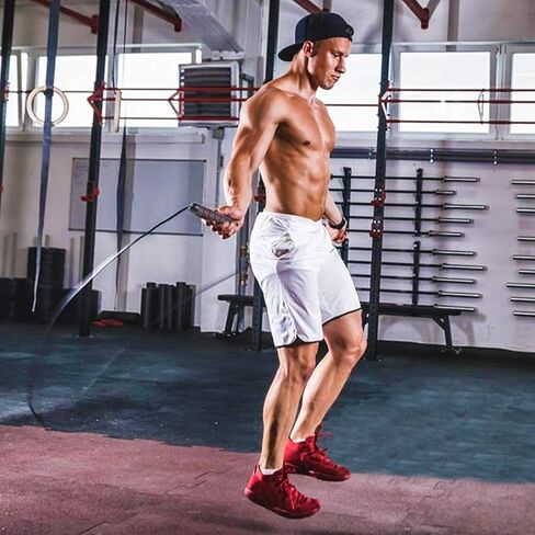 2 Pack Jump Rope, VIBUFF Cordless Jumping Rope + Adjustable Skipping Rope for Kids Women Men, 2 PCS Resistance Loop Bands for Different Fitness Level, Speed Training&Workout for Home/Gym/Office in Saudi Arabia