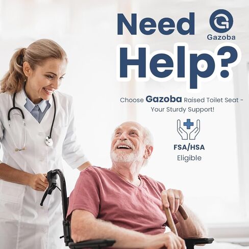 Raised Toilet Seat with Handles - Adjustable Elevated Toilet Seat Riser, 400 lbs Toilet Seat Riser for Seniors, Handicap and Disabled, Fit Any Toilet in Saudi Arabia