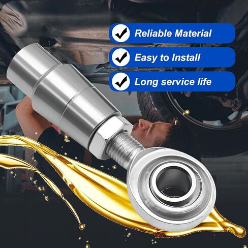 3/8 × 3/8-24 مفاصل Heim Panhard Bar Kit ، Heim Noints Rod End Kit مع محولات الأنبوب ومكسرات المربى ، وتستخدم في براثن فرامل روابط توجيه (4 أجزاء) in Saudi Arabia