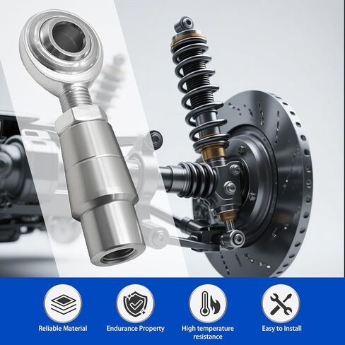 3/8 × 3/8-24 مفاصل Heim Panhard Bar Kit ، Heim Noints Rod End Kit مع محولات الأنبوب ومكسرات المربى ، وتستخدم في براثن فرامل روابط توجيه (4 أجزاء) in Saudi Arabia