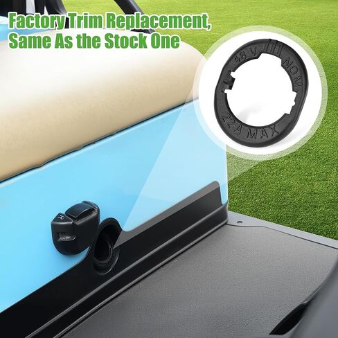 10L0L GOLF CART شحن المقبس المقطوعة FIT 48 VOLT CLUB CAR PRIPDENT 2004-UP-UP-UP ، OEM# 102516901 in Kuwait